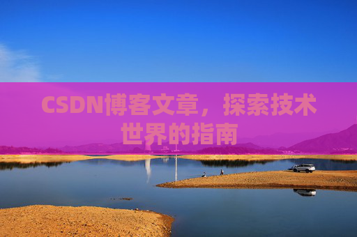 CSDN博客文章,探索技术世界的指南